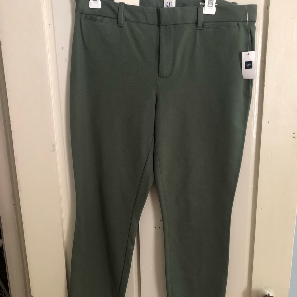 Gap Skinny Crop Olive Pants NWT